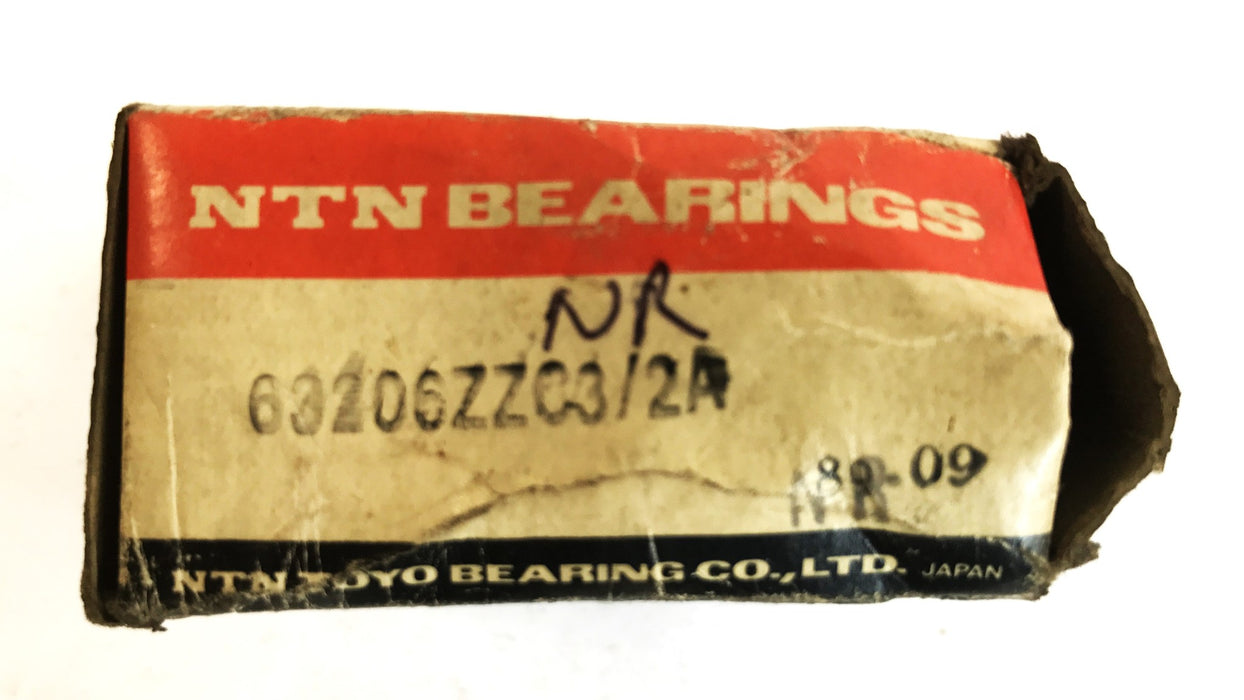NTN Grooved Ball Bearing with Clip 63206ZZ NOS