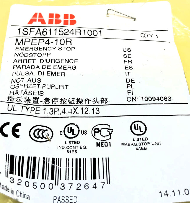 ABB Emergency Stop MPEP4-10R NOS