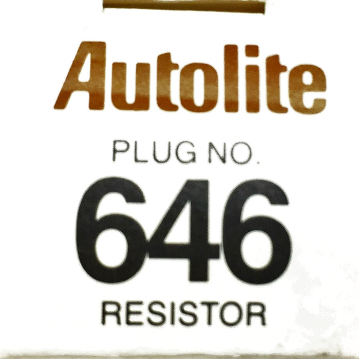 Autolite Resistor Spark Plug 646 [Lot of 6] NOS
