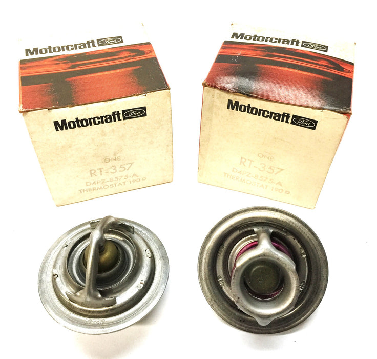Motorcraft/Ford Thermostat RT-357 (D4PZ-8575-A) [Lot of 2] NOS