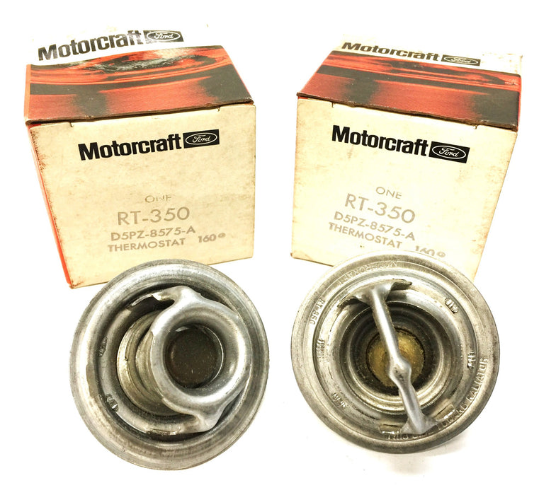 Motorcraft/Ford Thermostat RT-350 (D5PZ-8575-A) [Lot of 2] NOS