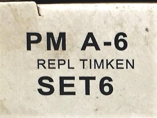 Parts Master SET6 Tapered Bearing PT A-6 [Lot of 4] NOS