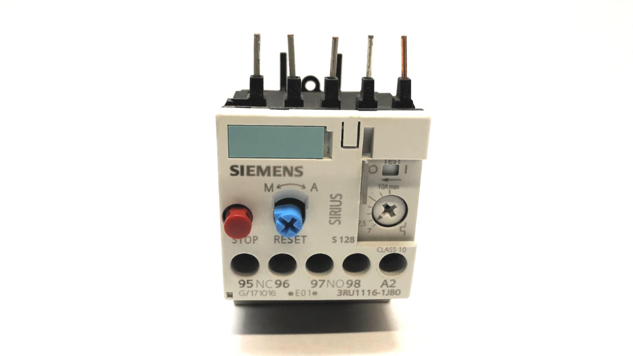 Siemens Overload Relay 3RU1116-1JB0 NOS