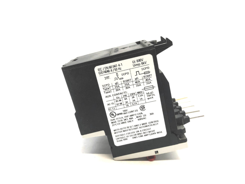 Siemens Overload Relay 3RU1116-1JB0 NOS