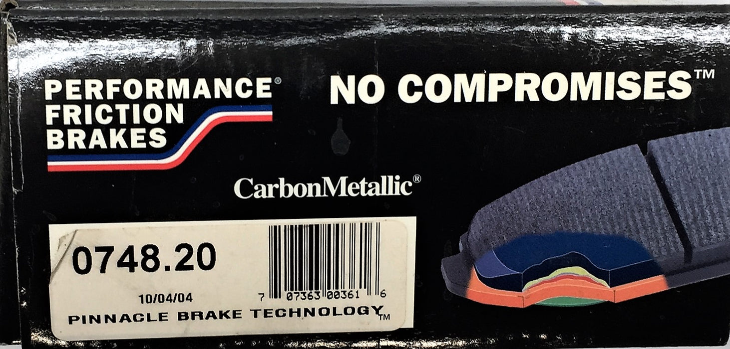 Performance Fiction Brakes Carbon Metallic Brake Pad Set 0748.20 NOS