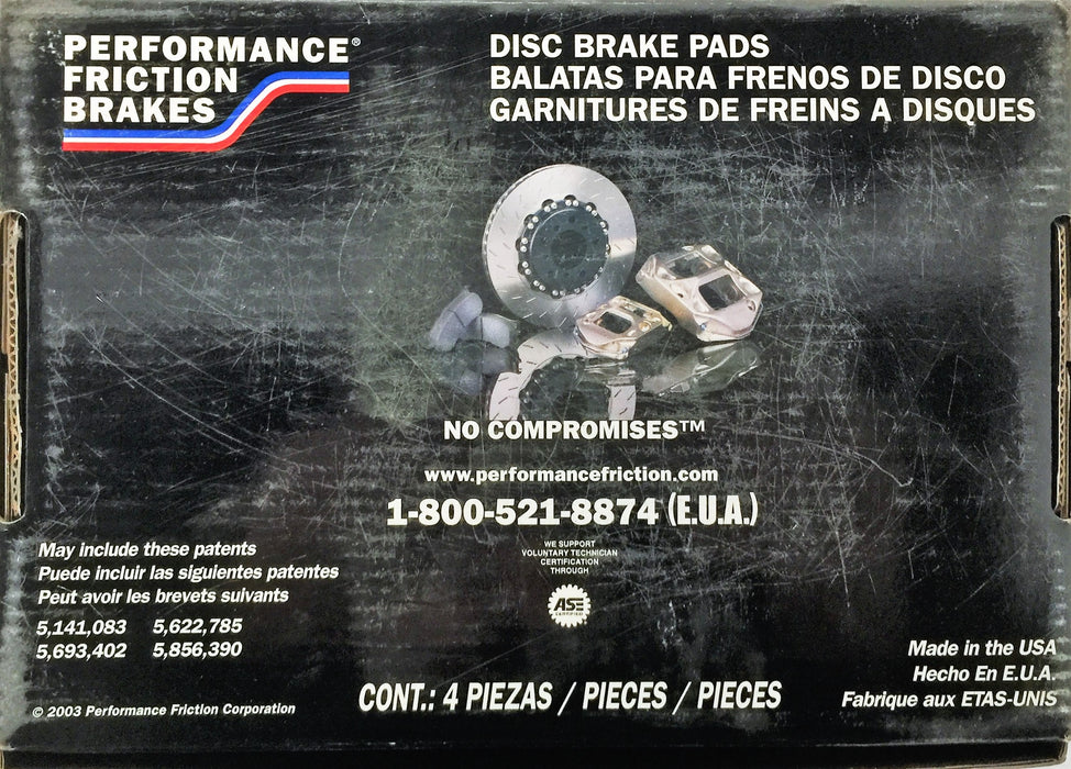 Performance Fiction Brakes Carbon Metallic Brake Pad Set 0748.20 NOS