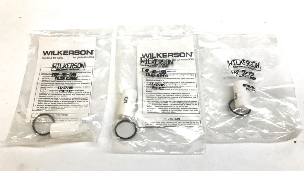 Wilkerson Filter Element Kit with "O" Ring FRP-95-199 [Lot of 3] NOS