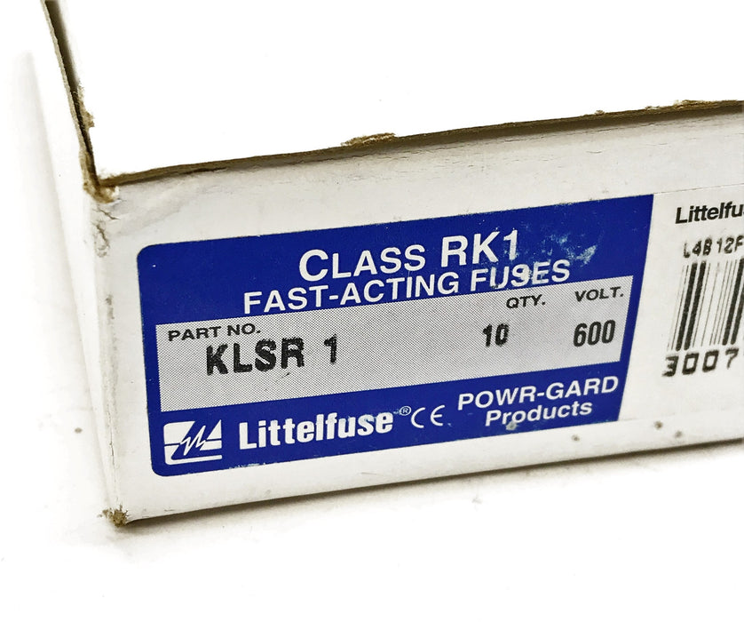 Littelfuse 600V Fast Acting Fuse KLSR-1 [Lot of 10] NOS