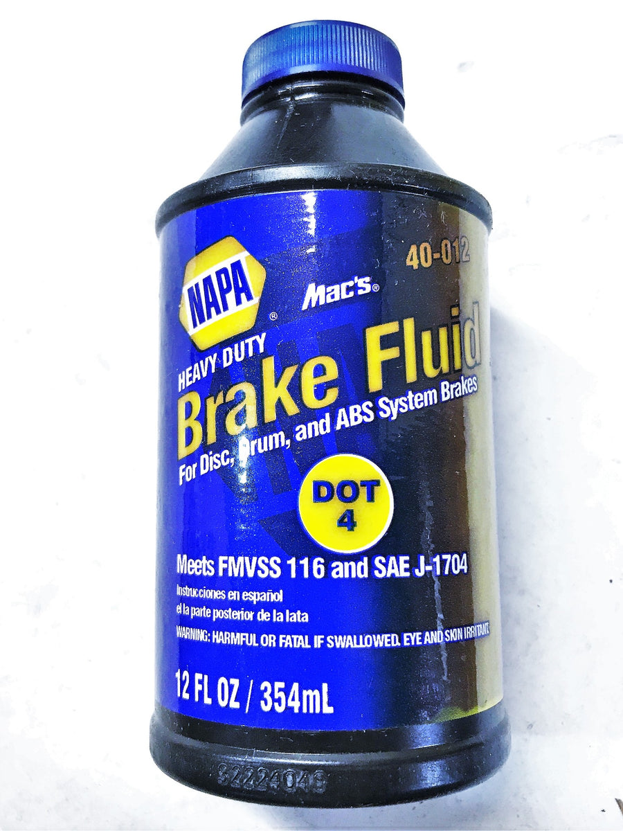NAPA Dot 4 Brake Fluid 40012 [Lot of 4] NOS
