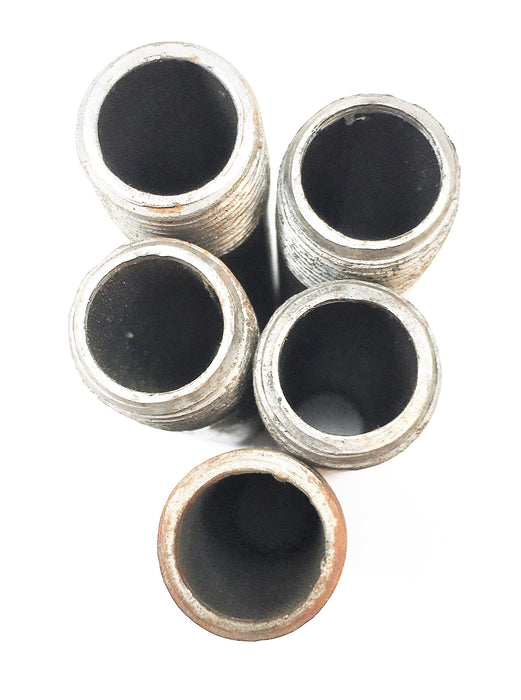 Unbranded 4 1/2" Long x 1/2" Diameter Pipe Nipple [Lot of 5] B3326X845