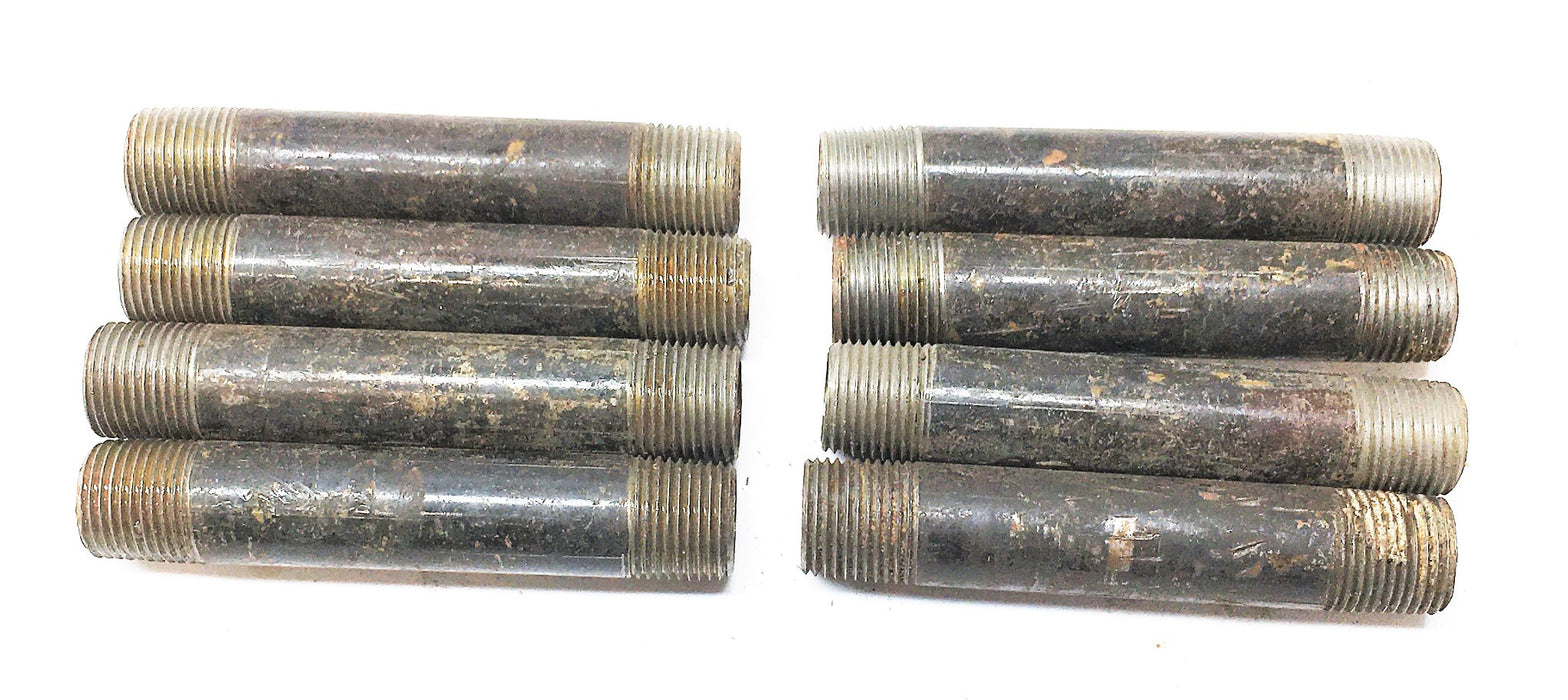 Unbranded 3 1/2" Long x 1/2" Diameter Pipe Nipple [Lot of 8] B3326X6X35