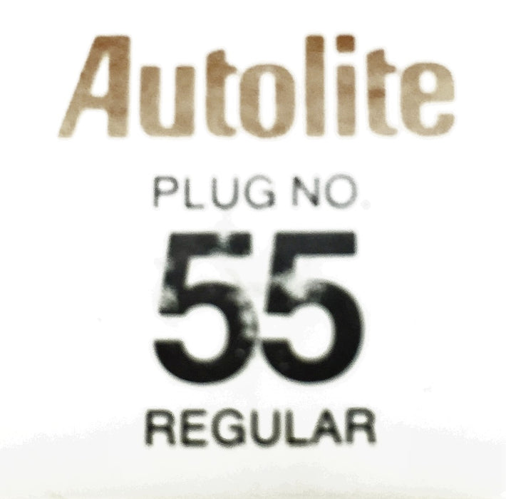 Autolite Copper Spark Plug 55 [Lot of 8] NOS