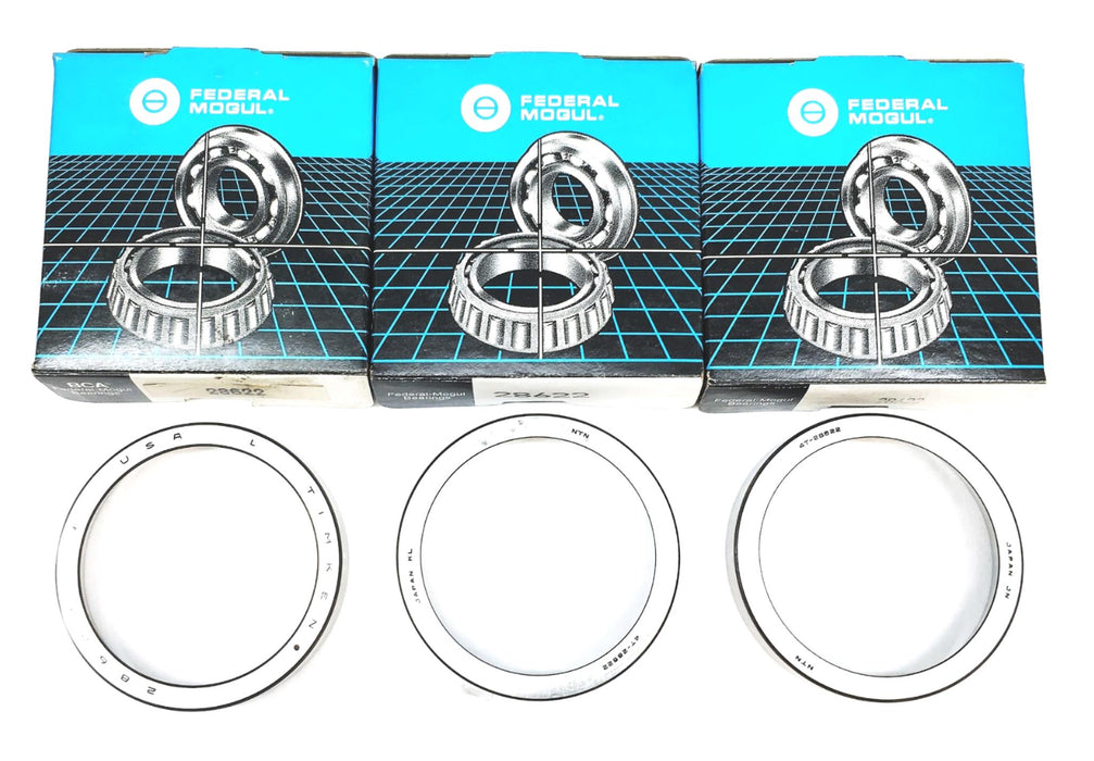 Federal Mogul Tapered Roller Bearing Cup 28622 [Lot of 3] NOS
