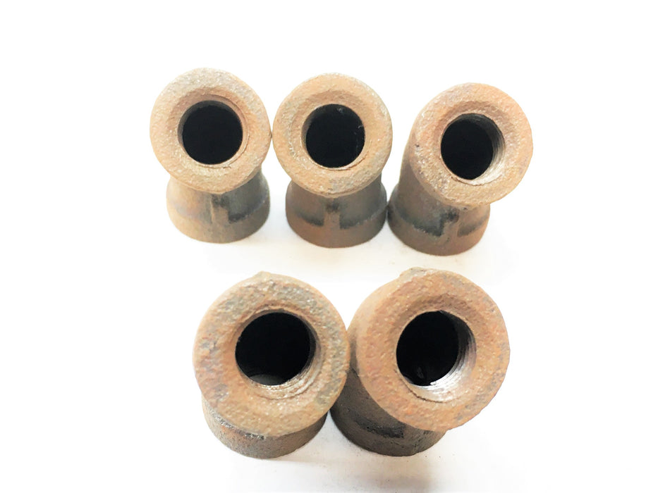 Unbranded 1/4" 45 Degree Angled Pipe Fitting [Lot of 5] B3559X4 NOS