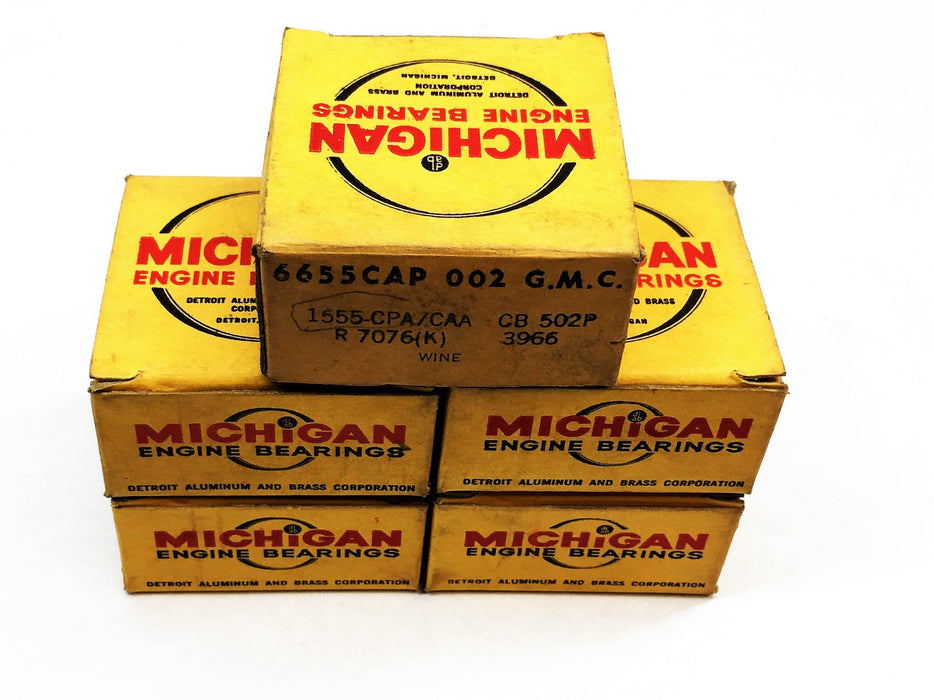 Michigan Engine Rod Bearing CB-502P (1555CAP/CAA) [Lot of 5] NOS