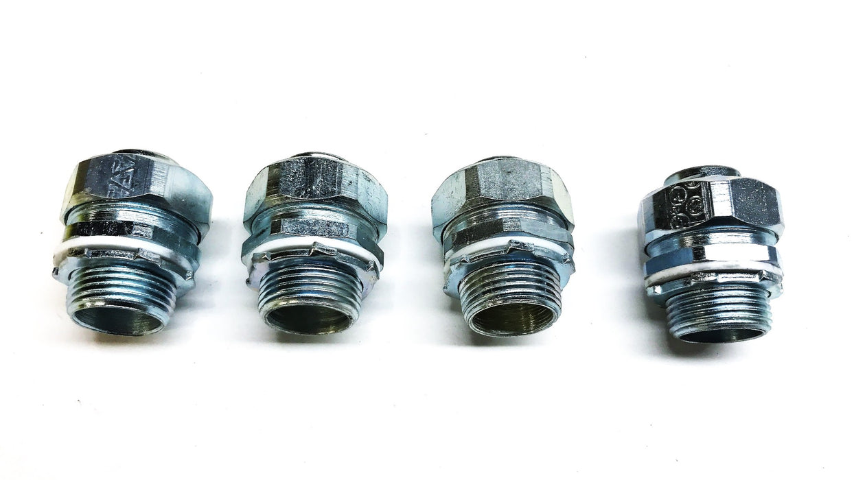 Unbranded 3/4" Male Compression Conduit Fitting [Lot of 4] NOS