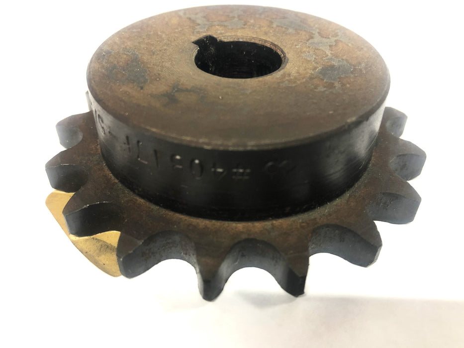 Unbranded 17 Tooth Sprocket 40B17F5/8 NOS
