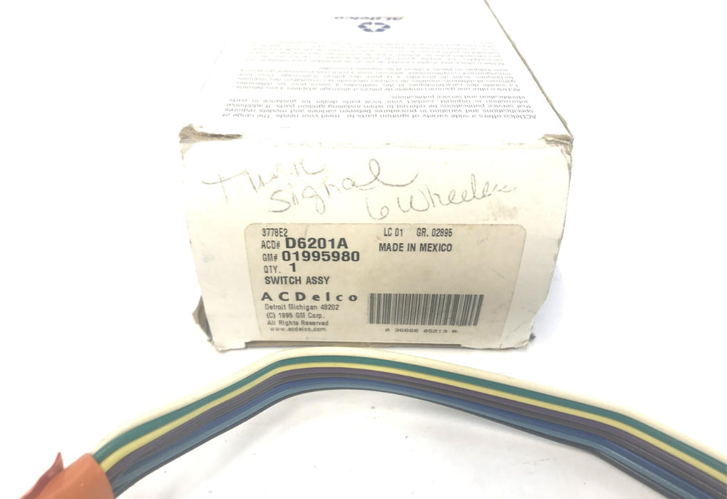ACDelco Turn Signal Switch D6201A (1995980) NOS