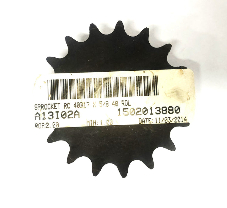 Unbranded 17 Tooth Sprocket 40B17F5/8 NOS