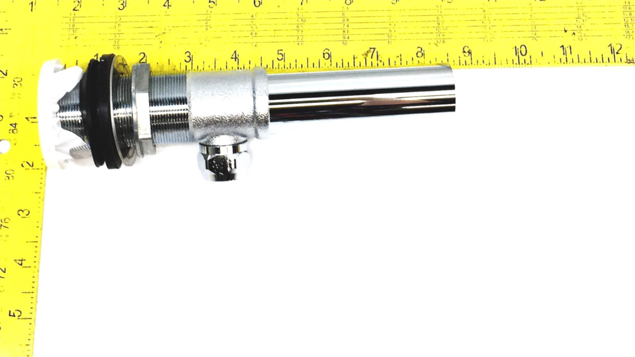 Central Brass Pop-Up Drain Assembly W/ Guide PVD Polished Chrome Finish 1109 NOS