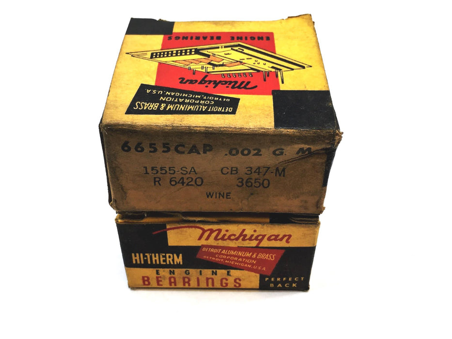 Michigan Engine Rod Bearing CB-347-M (1555-SA) [Lot of 2] NOS
