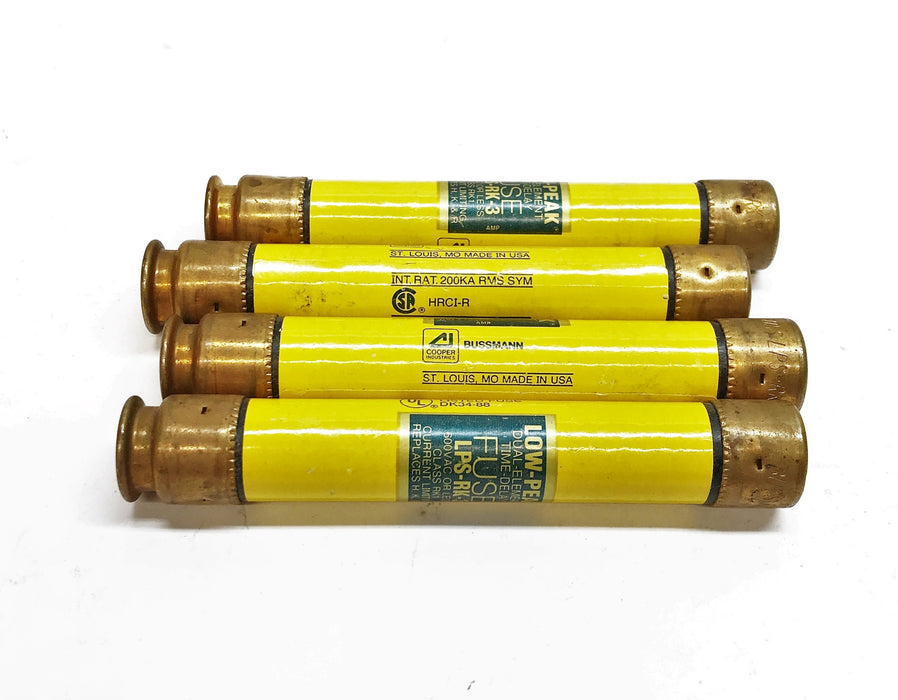 Bussmann 600V Time Delay Fuse LPS-RK-3 [Lot of 4] NOS