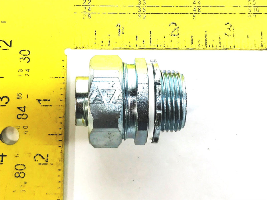 Unbranded 3/4" Male Compression Conduit Fitting [Lot of 4] NOS