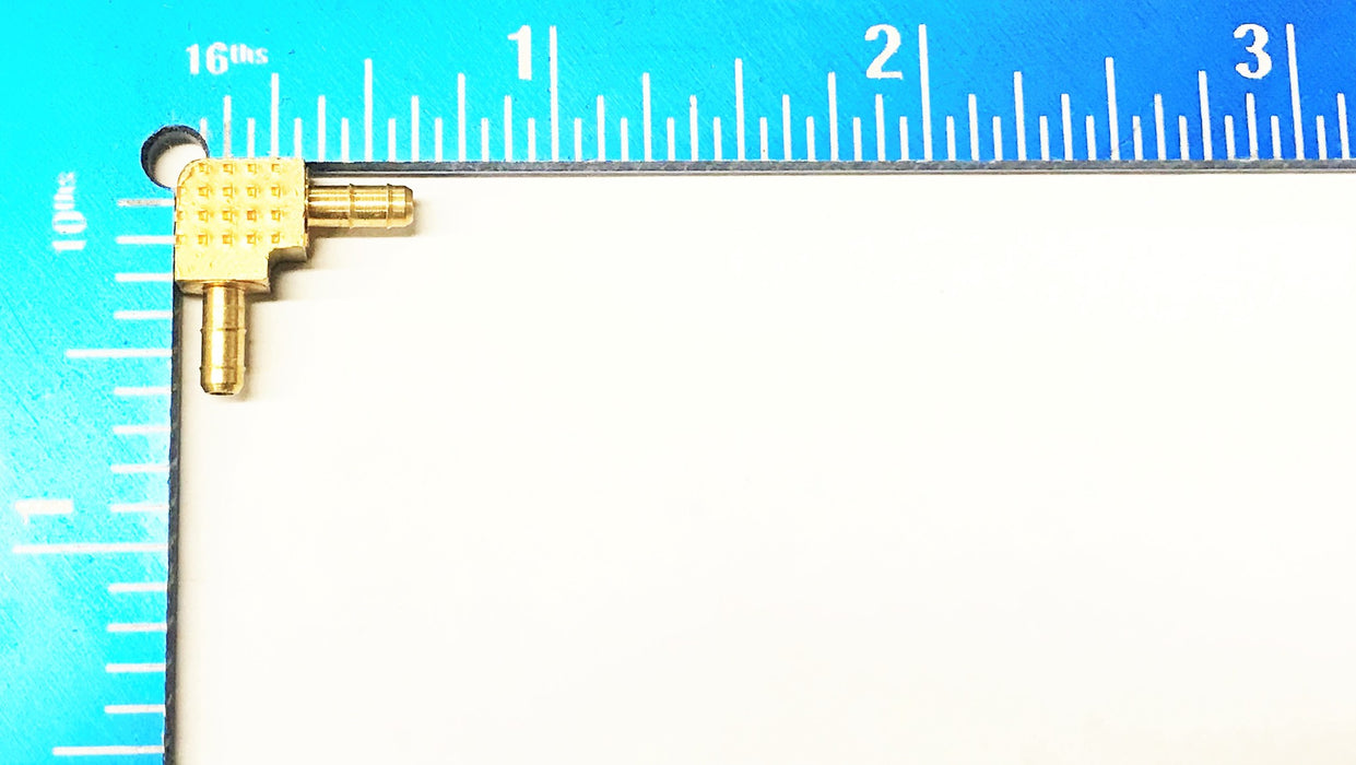 Unbranded Dual-Barb Brass Union Elbow 5/8" x 5/8" [Lot of 5] 268445 NOS