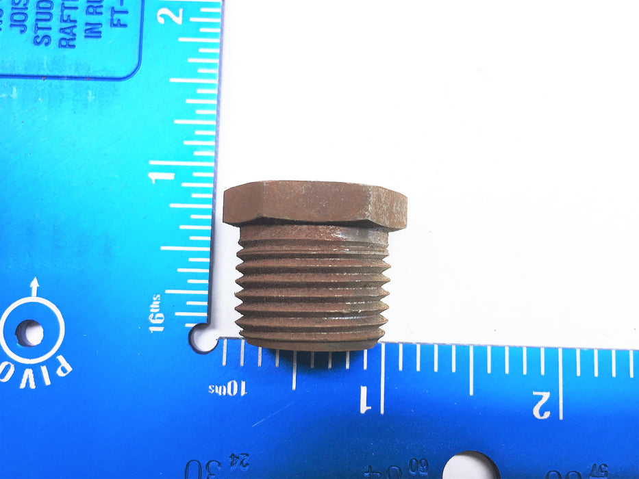 Unbranded 3/4" Long x 1/4" Dia Hex Pipe Fitting [Lot of 9] B3109X8X2 NOS