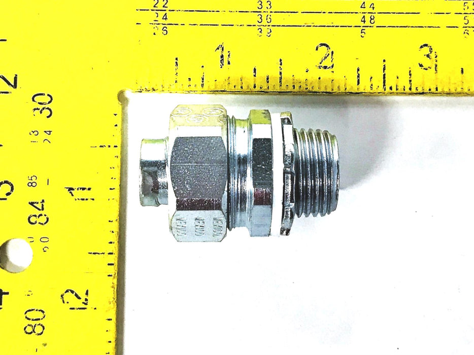 Unbranded 1/2" Male Compression Conduit Fitting [Lot of 8] NOS