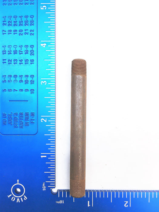 Unbranded 3 1/2" Long x 10mm Diameter Pipe Nipple [Lot of 7] B3326X255 NOS