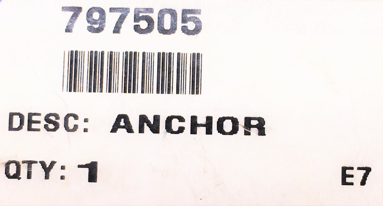 Mohawk Anchor Replacement Part 797505 NOS