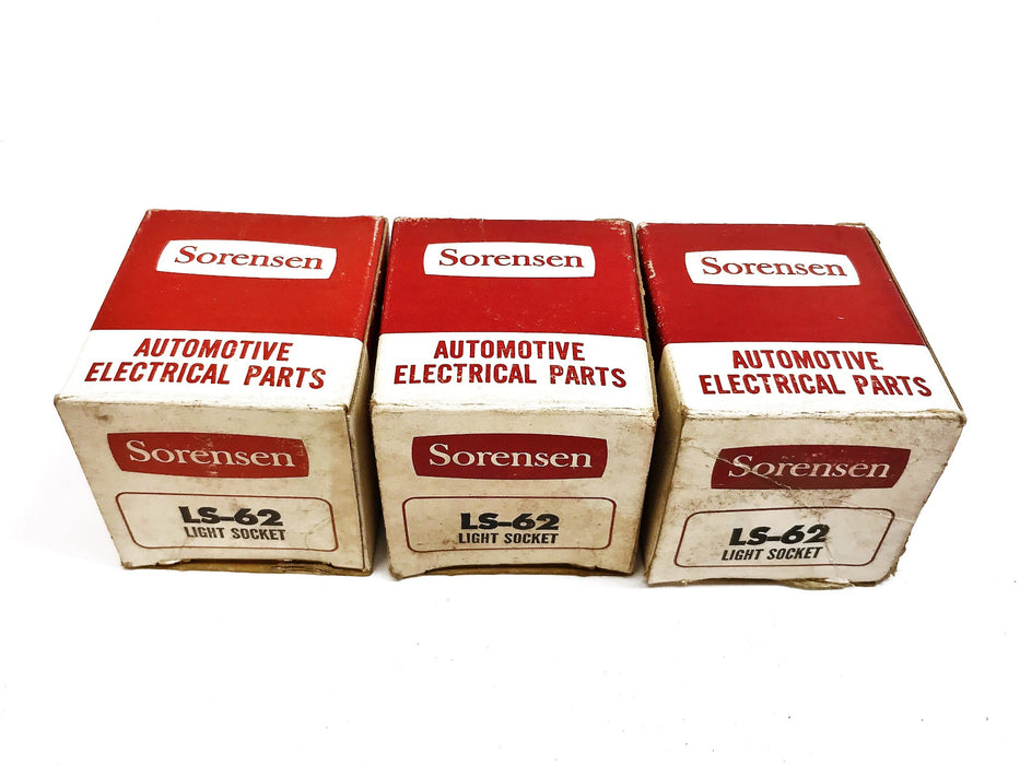 Sorensen Light Socket LS-62 [Lot of 3] NOS