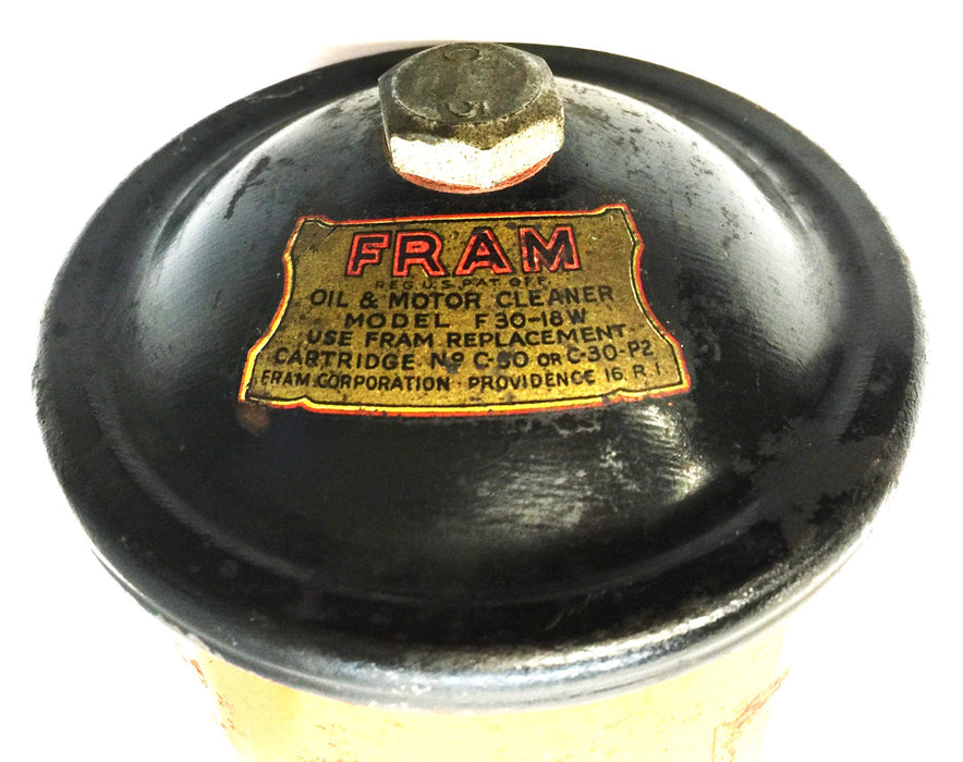 Fram Oil and Motor Cannister Filter F30-18W USED