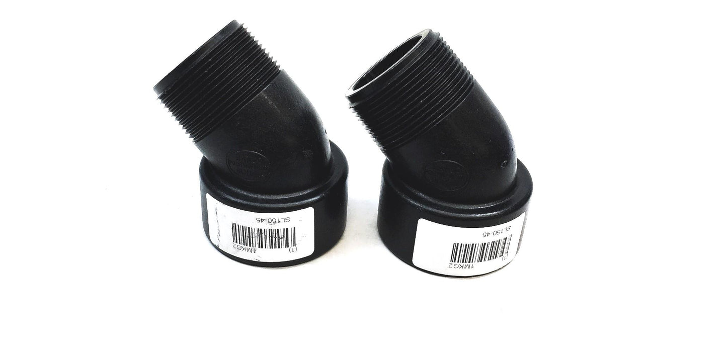 Banjo 1MKG2 1IN Male/Female 45 Degree Poly Street Elbow SL150-45 [Lot of 2] NOS