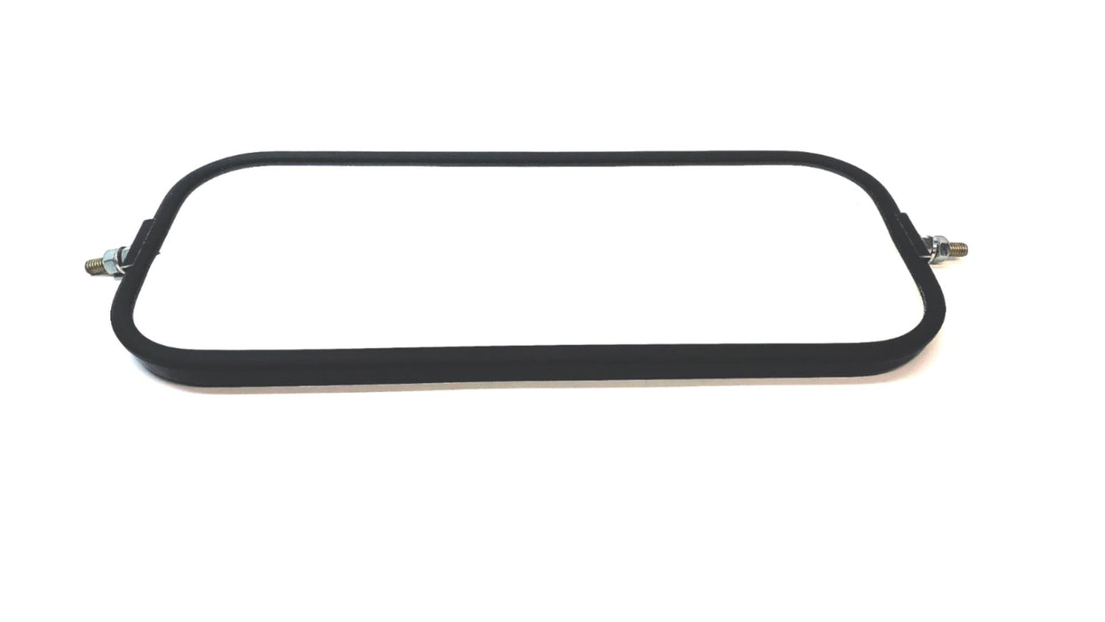 Rosco 7" X 16" Black Rectangular Mirror NOS
