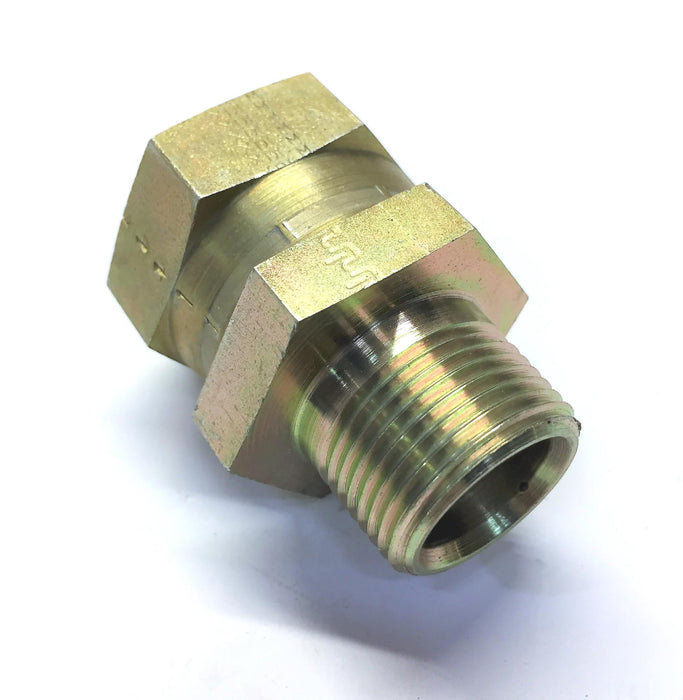 Parker Male Pipe Adapter 0107-12-16 (3/4"-14 NPTF/ 1" NPSM Swivel) NOS