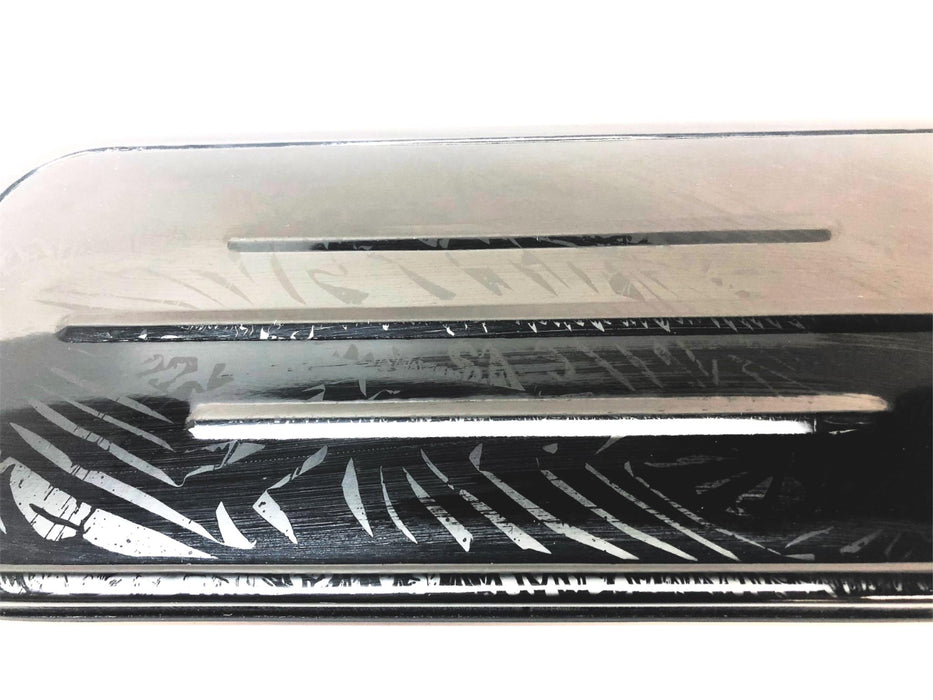 Rosco 7" X 16" Black Rectangular Mirror NOS