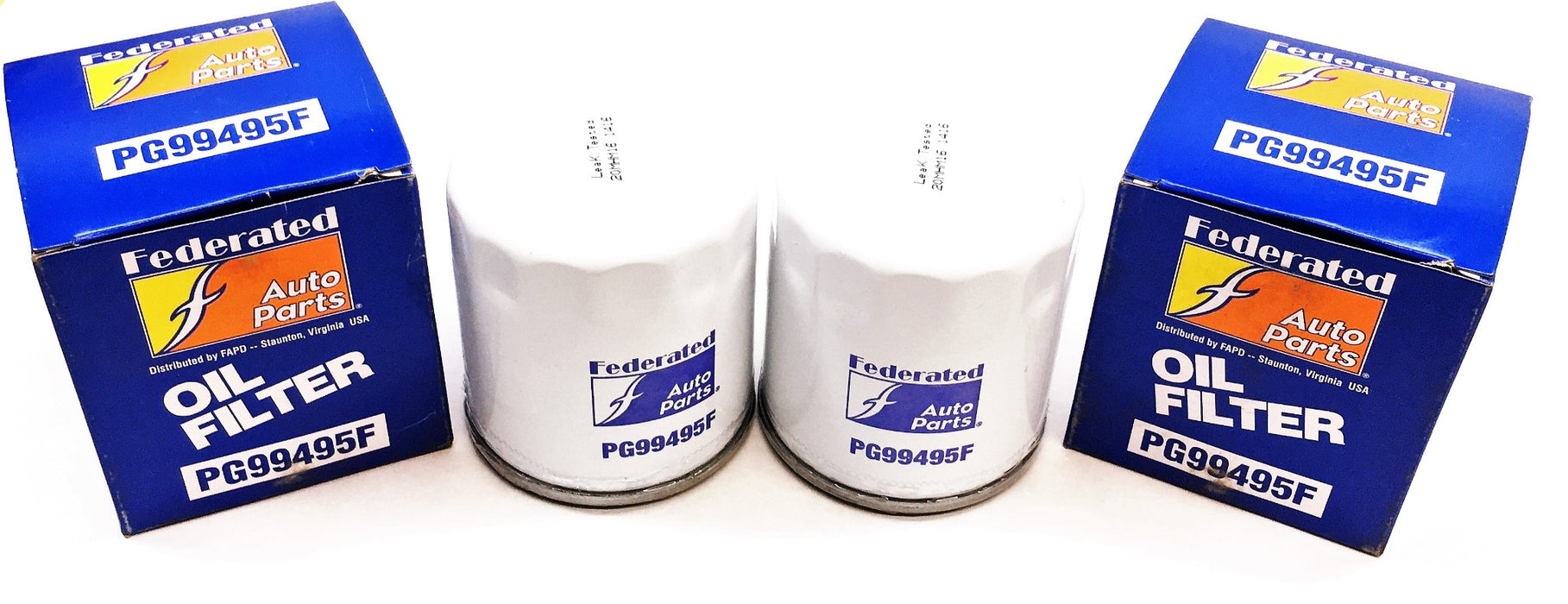 Federated Auto Parts Oil Filter PG99495F [Lot of 2] NOS