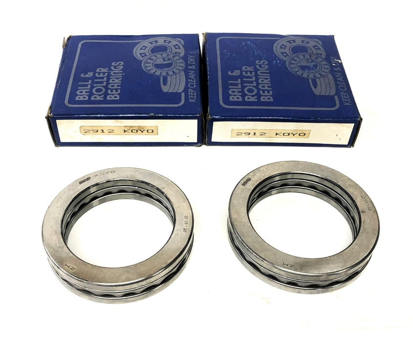 Koyo Thrust Ball Bearing 2912 [Lot of 2] NOS