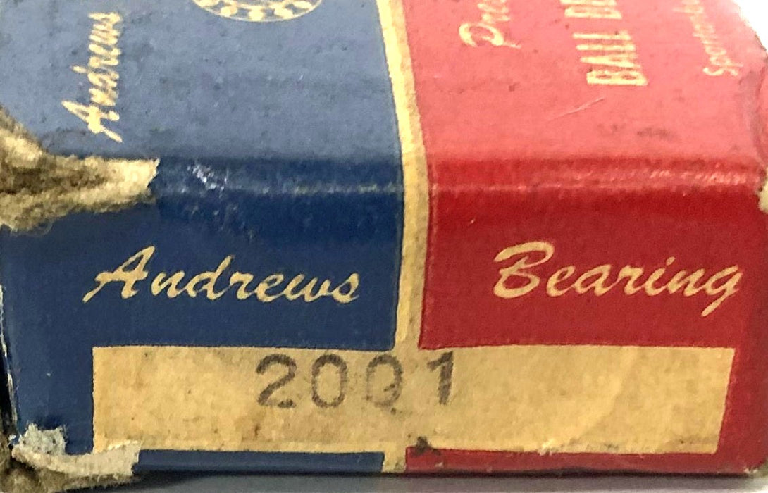 Andrew's Bearing Co Thrust Ball Bearing 2001 NOS