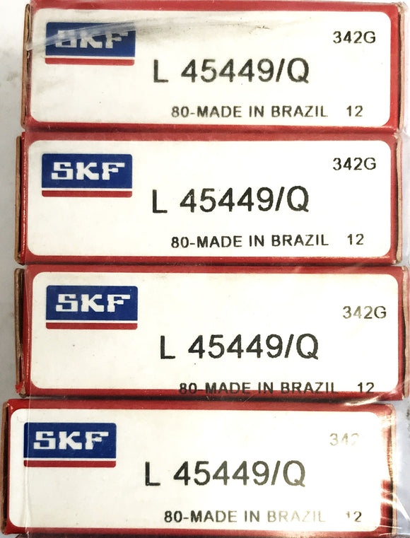 SKF Tapered Roller Bearing Cup and Cone Set L45449/Q [Lot of 4] NOS