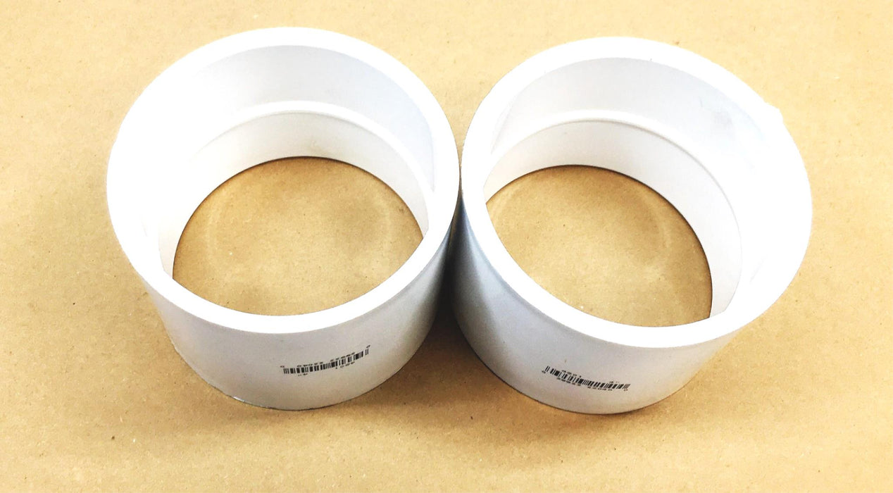 Nibco PVC1 4 Inch DWV Hub X Hub With Stop 4801 [Lot of 2] NOS