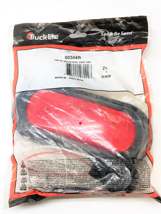 Truck-Lite 60 Series RED Oval Incandescent Back-Up Light 60344R NOS