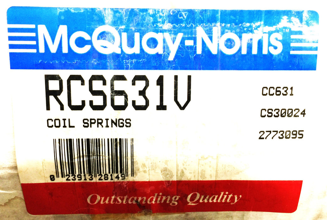 McQuay-Norris Coil Spring Set (2pcs) RCS631V (45H3000) NOS