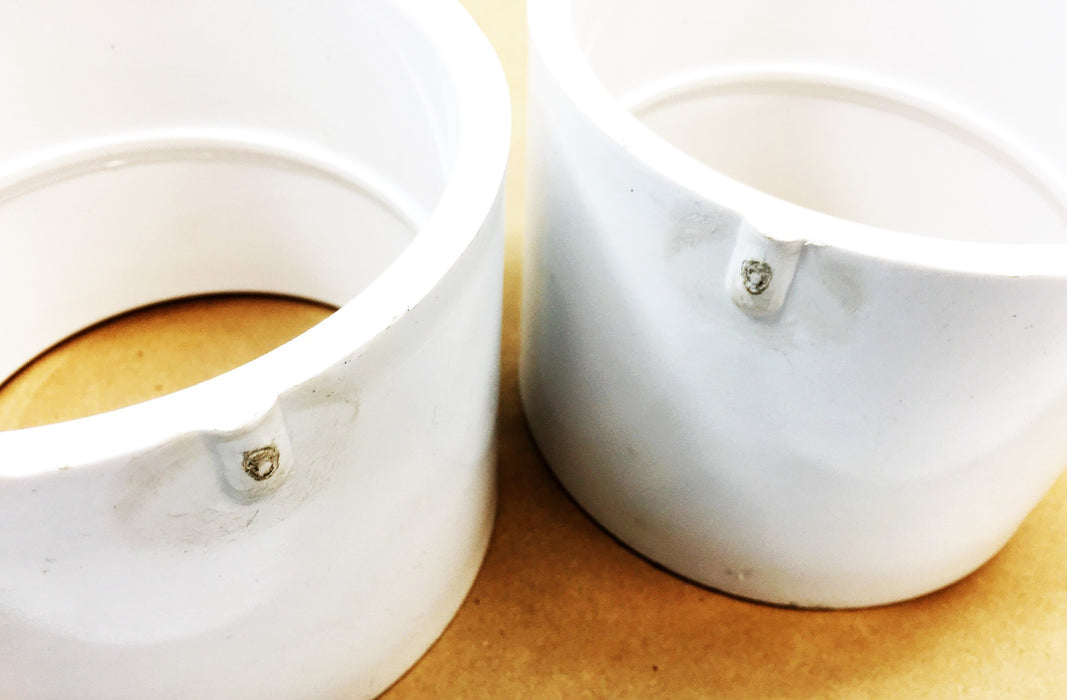 Nibco PVC1 4 Inch DWV Hub X Hub With Stop 4801 [Lot of 2] NOS