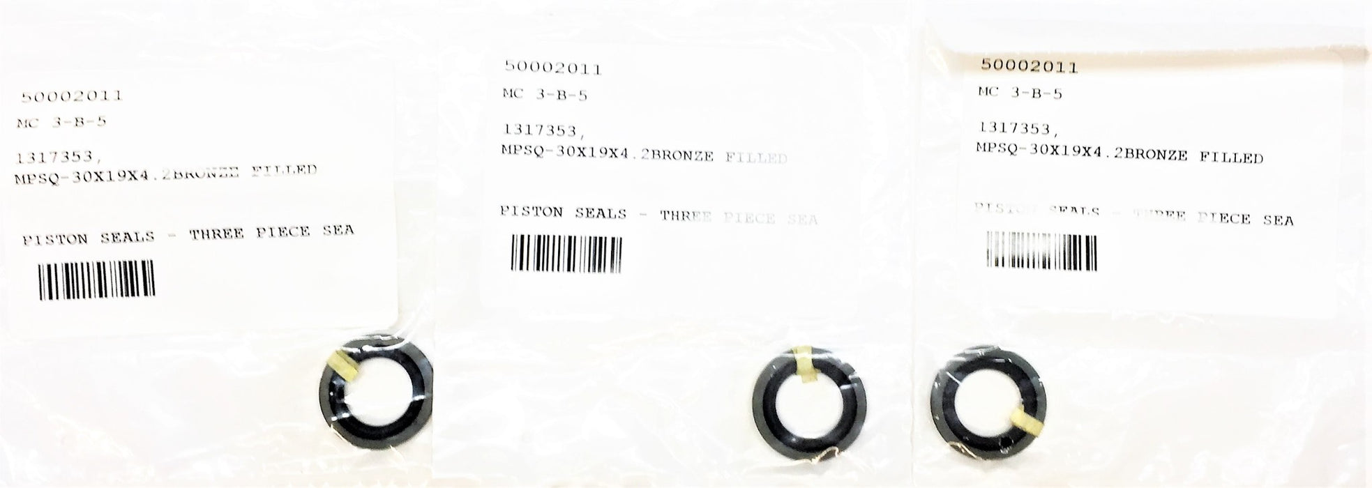 UNBRANDED Metric Piston Seal MPSQ-30X19X4 [Lot of 3] NOS
