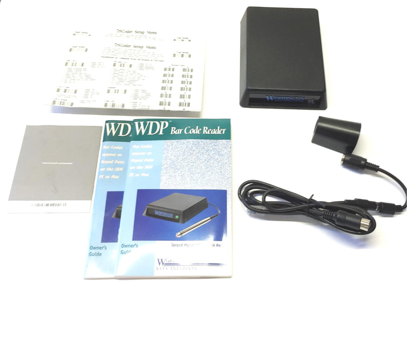 Wothington Data Solutions Bar Code Reader w/ Y Cable Model P01 NOS