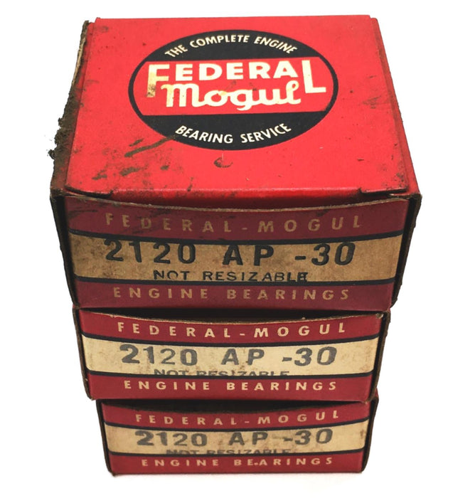 Federal Mogul Engine Rod Bearing 2120-AP-30 [Lot of 3] NOS