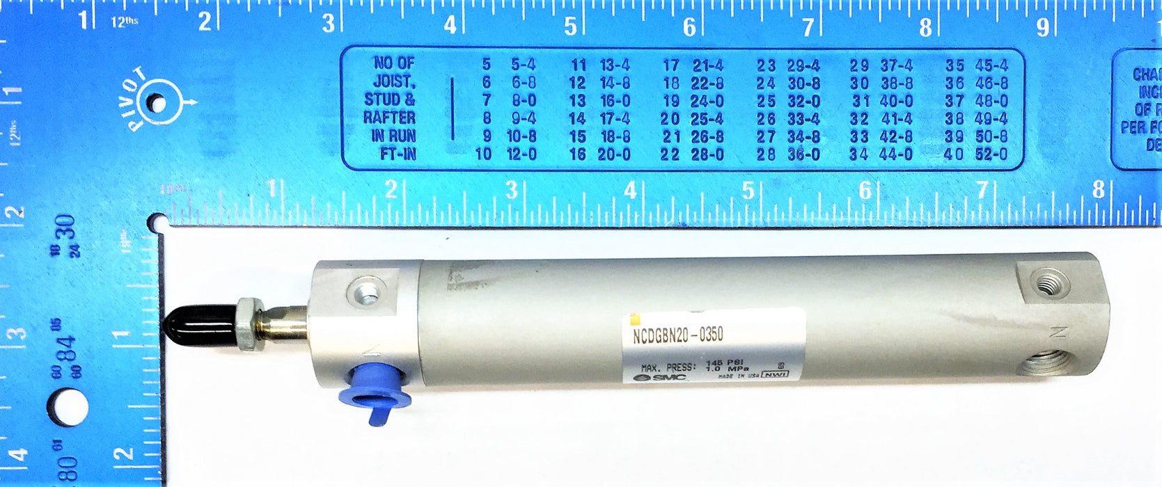 SMC Round Body Air Cylinder 3/4" Bore NCDGBN20-0350 NOS